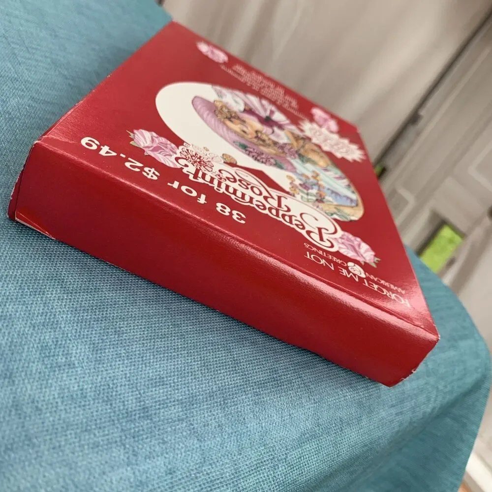 Peppermint Rose Valentines Forget Me Not American Greeting 1993 Unopened